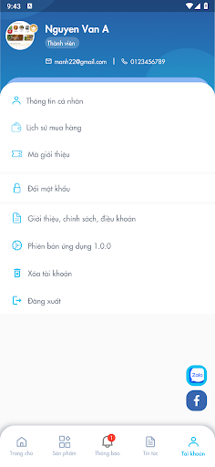 Android application Cùng Bán screenshort
