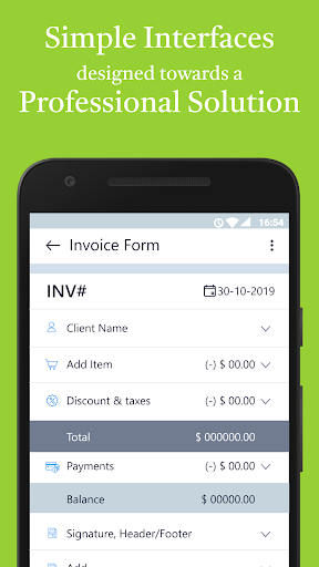 Screenshot of Simple Invoice Manager