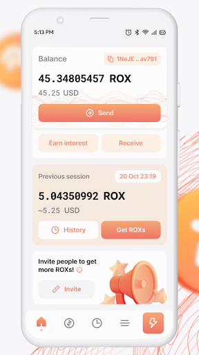 Android application Robox – Tap & Earn! screenshort