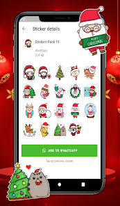 Captura de Pantalla 16 WAStickerApps Navidad Stickers android