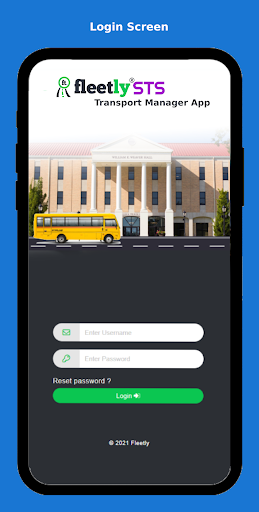 Android application Fleetly STS Transport Manager screenshort