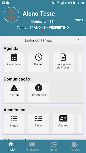 Android application Colégio ECSA screenshort