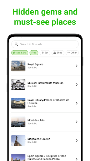 Brussels Tour Guide:SmartGuide Screen 3