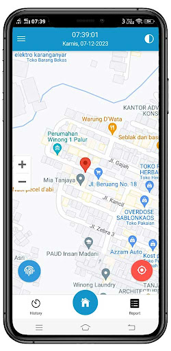 Android application e-Absent screenshort
