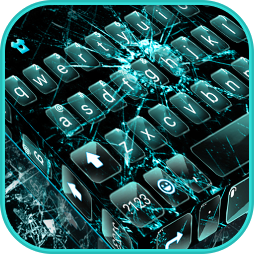 Broken Crush Glass Keyboard Ba