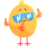 Cute Cartoon Chicken Stickers - WAStickerApps