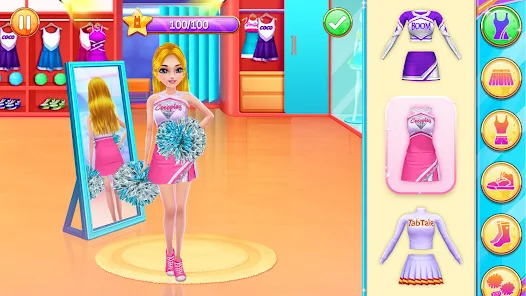 Cheerleading online games barbie