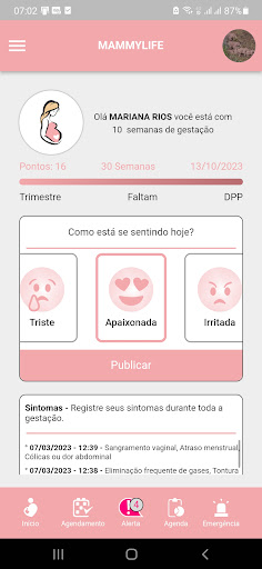 Android application MammyLife screenshort