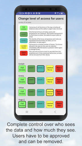 Screenshot of EquiTrace