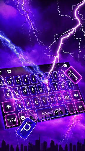 Android application Lightning Flash Sky Theme screenshort