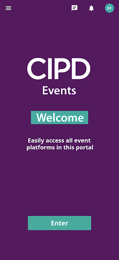 Android application CIPD Events Portal screenshort