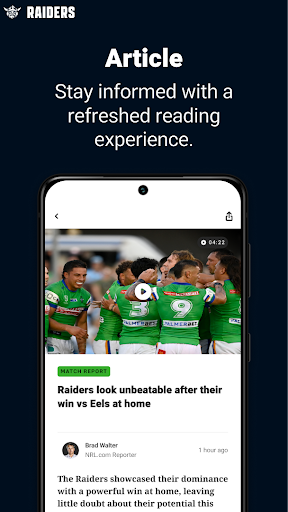 Screenshot of Canberra Raiders