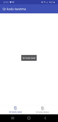 Android application qr code scanner and generator screenshort