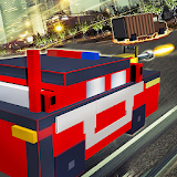 Blocky Road Fury -Race n Shoot icon