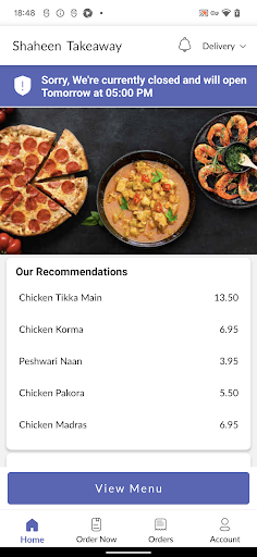 Shaheen Takeaway Screen 2