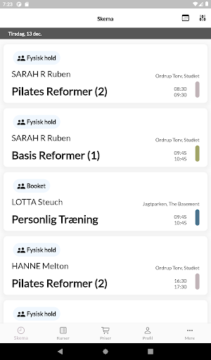 Android application HouseOfPilates Charlottenlund screenshort