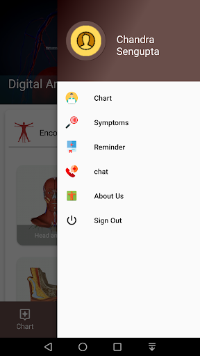 Digital Anatomy Patient App Screen 2