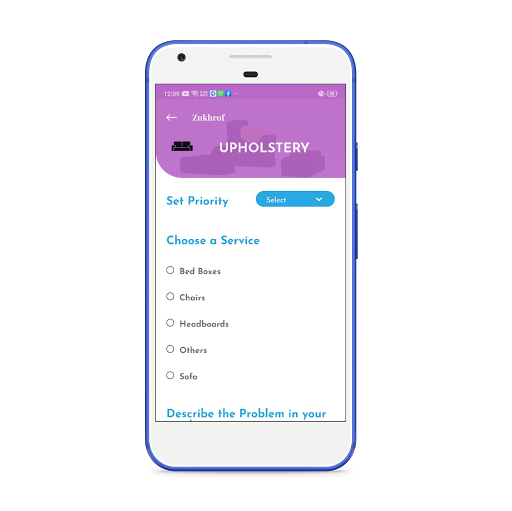 Zukhrof Maintenance Screen 3