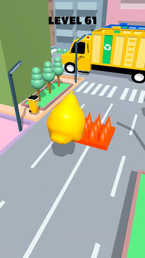 Garbage truck - ragdoll fall