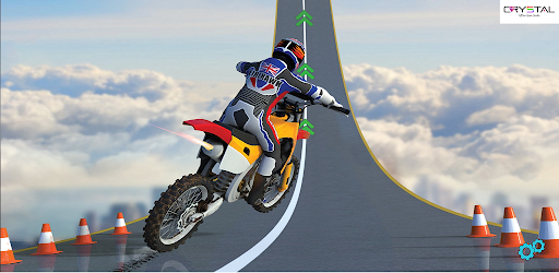 Android application Bike Racing:3D impossible Race screenshort
