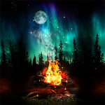 Cover Image of Tải xuống Aurora Night Camping-Wallpaper  APK