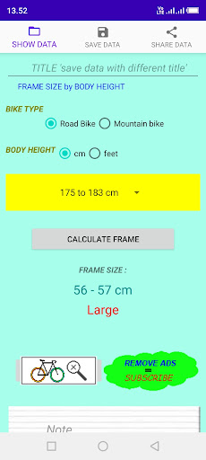 Android application Bike Goes screenshort