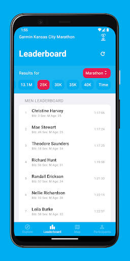 Garmin Kansas City Marathon Screen 2