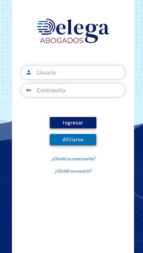 Android application Delega Abogados - Afiliados screenshort