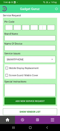 Android application GG Biz screenshort