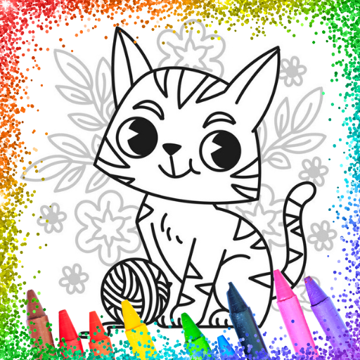 Glitter Cute Cat Coloring Book Download on Windows