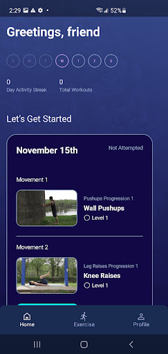 Hybrid Calisthenics - Fitness Screen 2