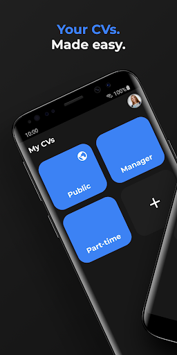 Android application Progression CV screenshort