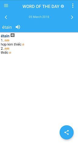 Screenshot of Vietnamese-French Dictionary