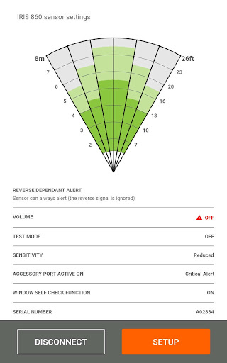 SEEN IRIS 860 sensor Screen 2