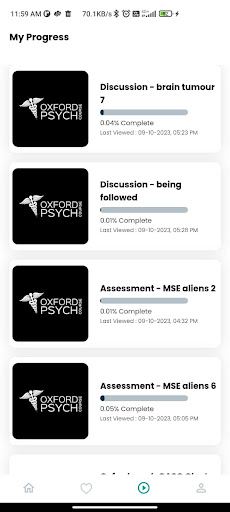 Android application Oxford Psych screenshort