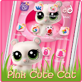 Pink Cute Cat icon