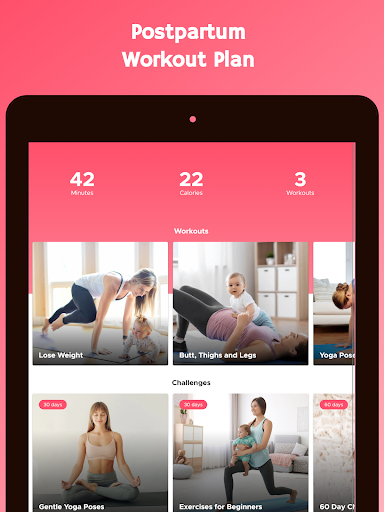 Screenshot of Postnatal Workouts