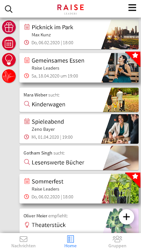 Android application Raise Leaders screenshort