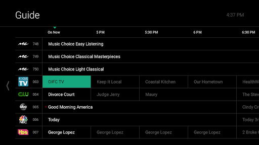 Screenshot of MergeTV