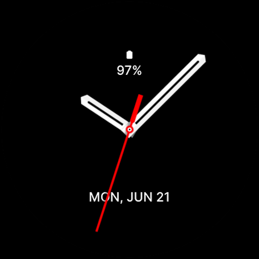 Dark Analog Watch Face Logo