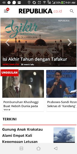 Android application Republika.co.id screenshort