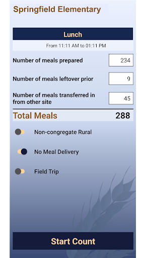 Android application KN-CLAIM SFSP Meal Counter screenshort