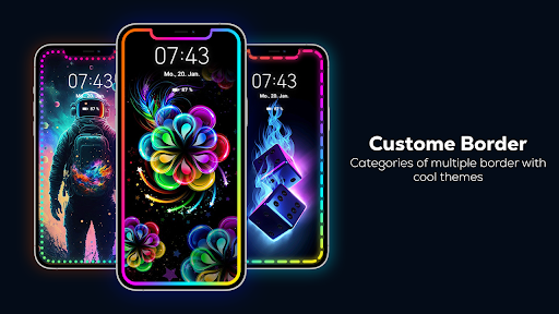 Android application Edge Lighting Color wallpapers screenshort