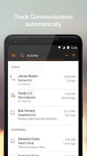 ForceManager mobile CRM Screen 3