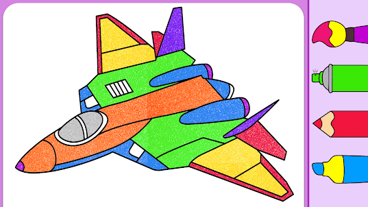 Aircraft Coloring Game