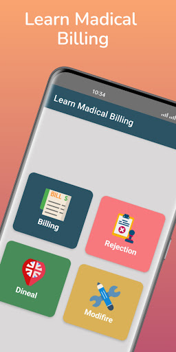 Android application Learn Medical Billing screenshort