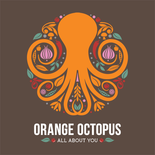 Pizza Orange Octopus logo