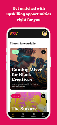 Android application ERIC: Creative Career App screenshort