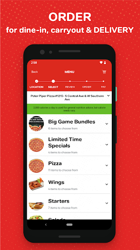 Peter Piper Pizza Screen 2