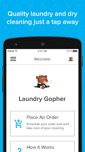Android application Laundry Gopher screenshort